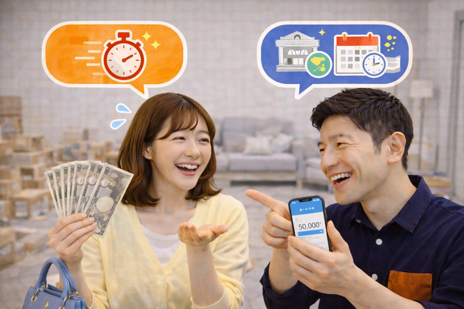 売り方別の手取り比較グラフ（ハイブランドとノーブランド）